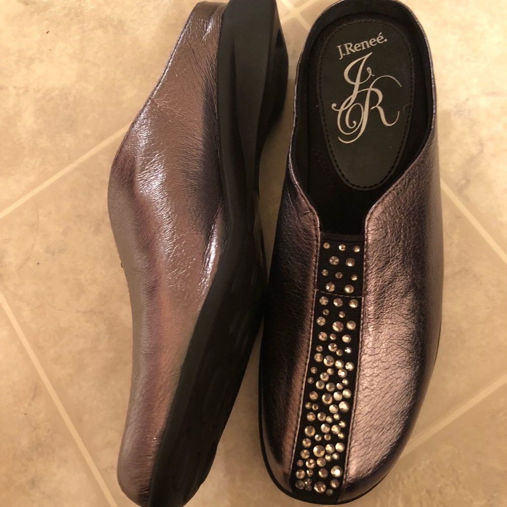 J Renee Metallic Slip On shoe